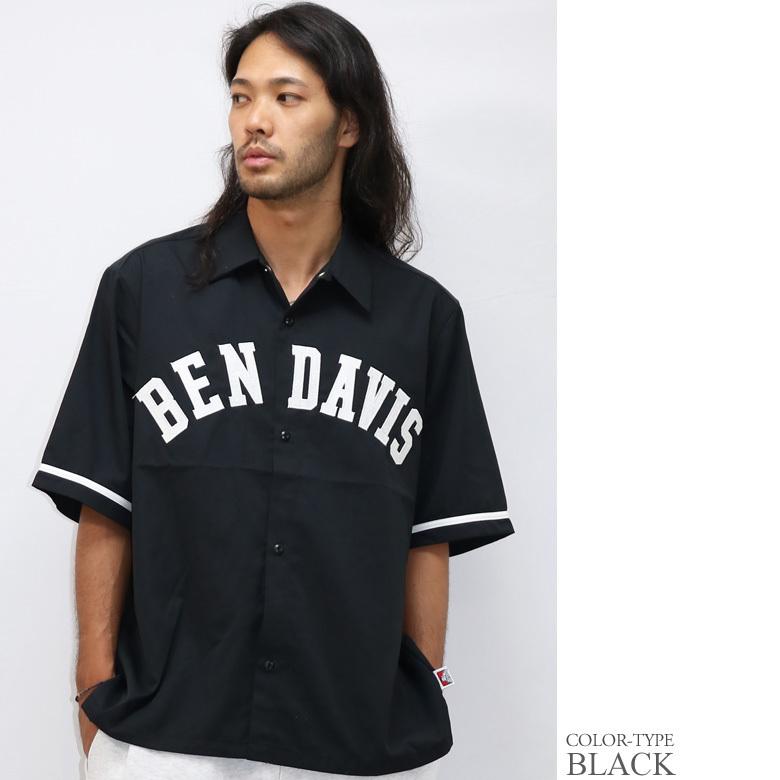 BEN DAVIS ベースボールシャツ ワークシャツ 半袖 シャツ 刺繍 ワッペン ビッグシャツ ビッグシルエット ワイドシルエット オーバーサイズ トップス カジュアル｜attention-store｜11