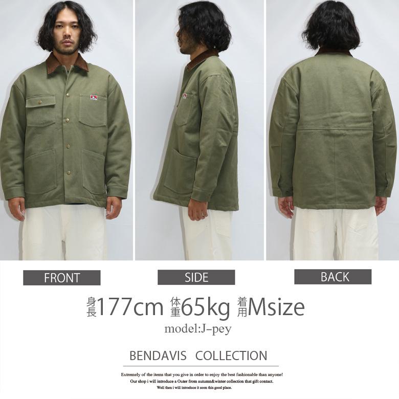 BEN DAVIS ベンデイビス カバーオール メンズ ワークジャケット BEN DAVIS ベンデイビス カバーオール メンズ ワークジャケット