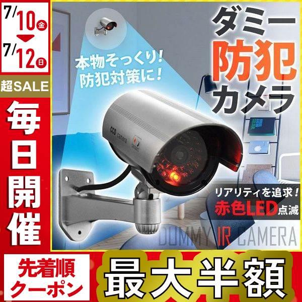 防犯カメラ ダミー ダミーカメラ 屋外用 屋外 乾電池 電源不要 2WAY