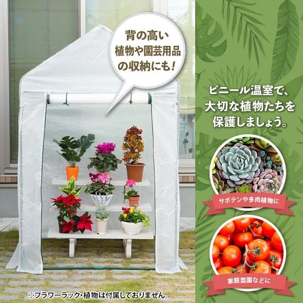 ビニールハウス 温室 フラワーラック 収納 大型 観葉植物 家庭用 収納