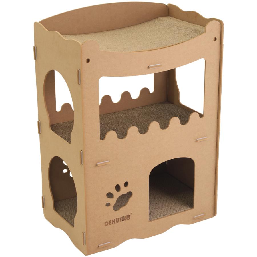 キャットハウス ダンボールハウス 爪とぎ 猫 ハウス 猫用爪とぎ 高圧縮