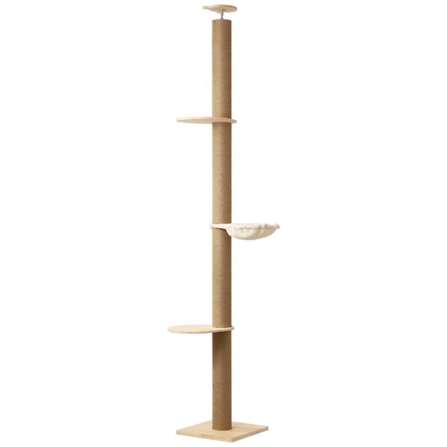 キャットタワー 突っ張り スリム ハンモック付き 手作り 突っ張り式