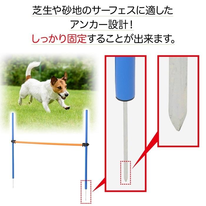 ドッグアジリティ トレーニング アジリティー ペットアジリティ 犬 ジャンプバー ハードル 犬用 ドッグ｜attention8-25｜05