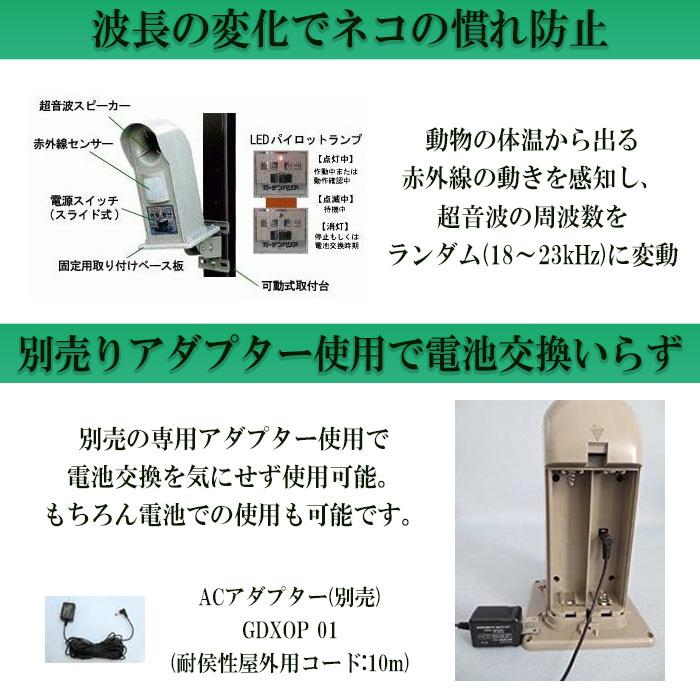 猫 超音波 撃退器 日本製 猫よけ対策 ガーデンバリア GDX-2 猫よ 猫 超音波 撃退器 日本製 猫よけ対策 ガーデンバリア GDX-2 猫よ