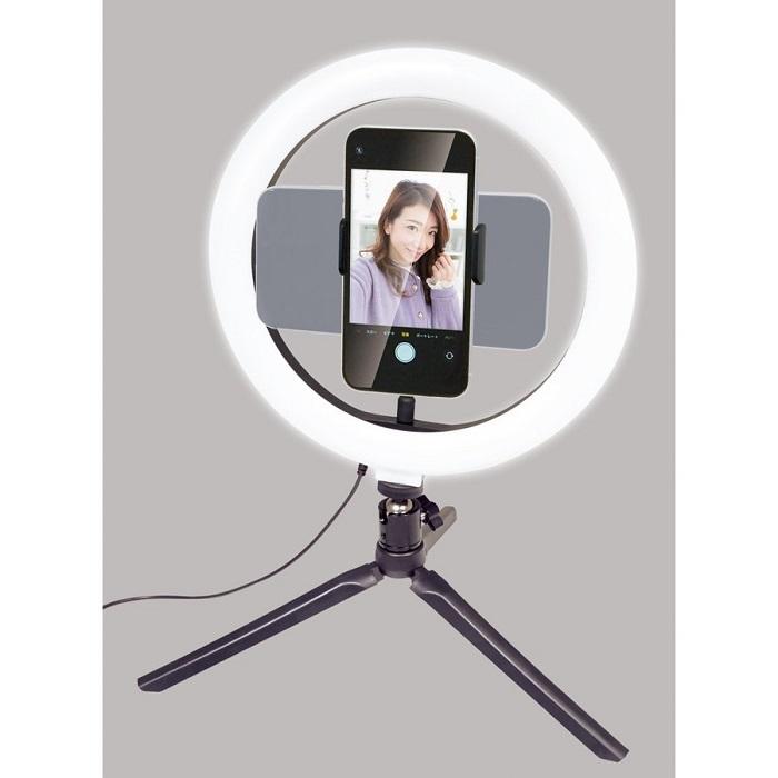 リングライト Led スマホ スタンド 撮影 自撮りライト Led照明 Iphone リモコン付 カメラ 動画 配信 セルフライト テレワーク Attention 通販 Yahoo ショッピング