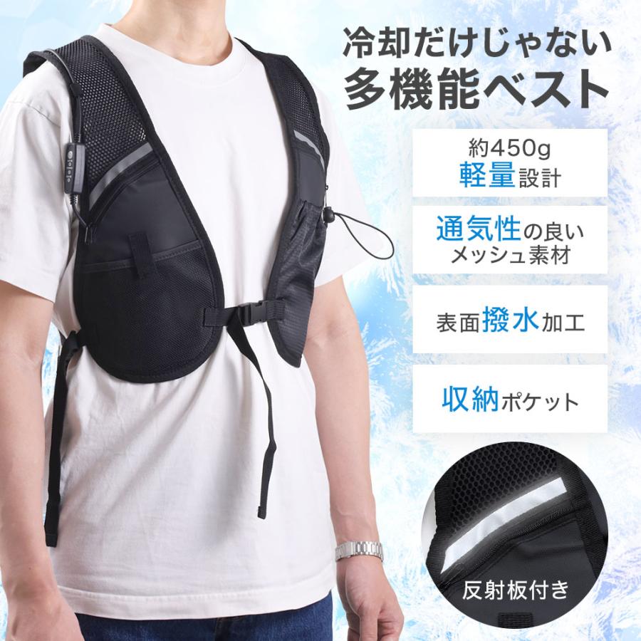クールベスト バッテリー式 冷却機能付き ヒロ・コーポレーション 空調作業服 バッテリー付き 空調 服 冷
