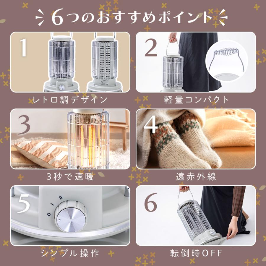 ヒーター電気ストーブ省エネ レトロヒーター 電気ストーブ 省エネ