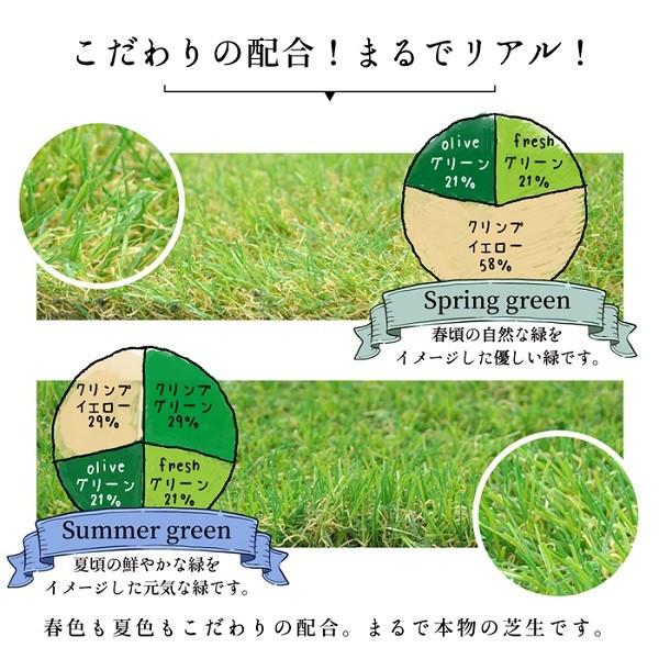 人工芝　1m×10m  夏色グリーン 楽天市場】タンスのゲン リアル人工芝 ロール 夏色グリーンの通販