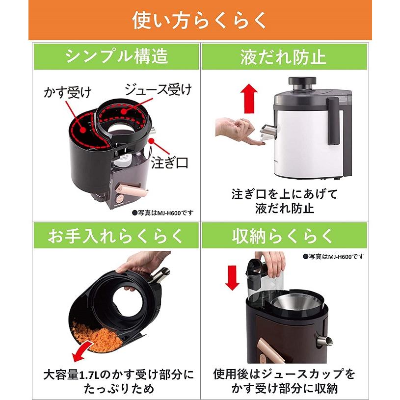 Panasonic ジューサー ミキサー パナソニック MJ-H200-W 高速 Panasonic ジューサー ミキサー パナソニック MJ-H200-W 高速