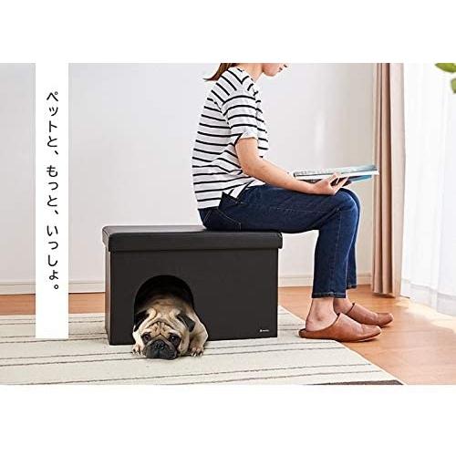 ペットハウス スツール 折りたたみ 室内用 椅子 レザー 犬 猫 ペット用