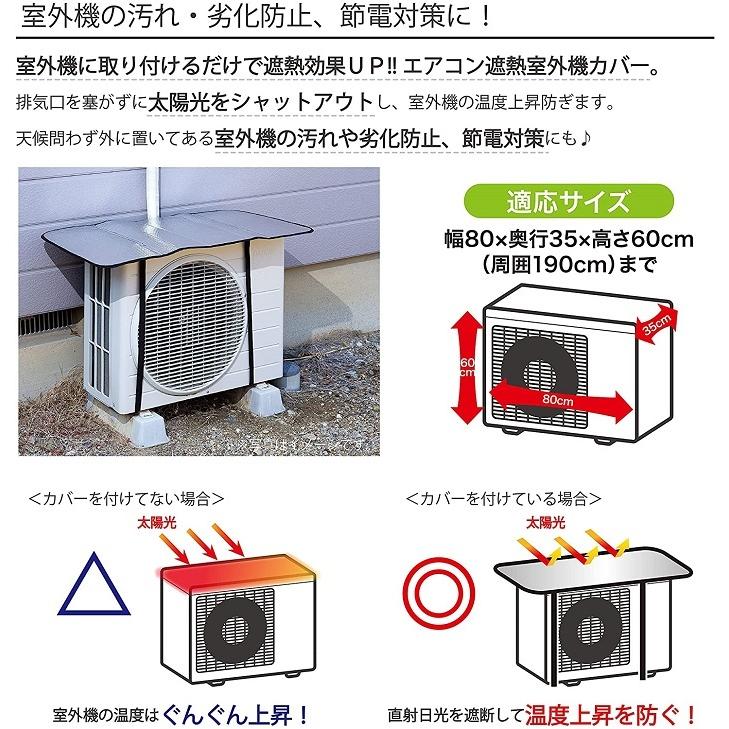 2021春夏新色】 エアコン 室外機カバー 直射日光から室外機を守る 節電 遮熱 反射 エアコン 室外機カバー 直射日光から室外機を守る 節電 遮熱 反射