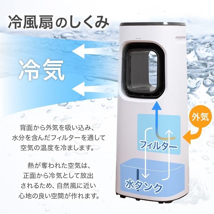 タワーファン 扇風機 羽根なし 冷風機 冷風扇風機 タワー型 冷