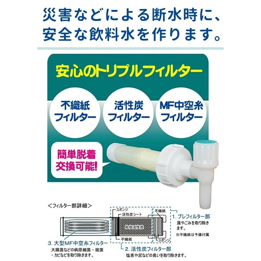 浄水器 日本製 ミヤサカ工業 MJMI-02 非常用 軽量 ポリタンク 水 災害 