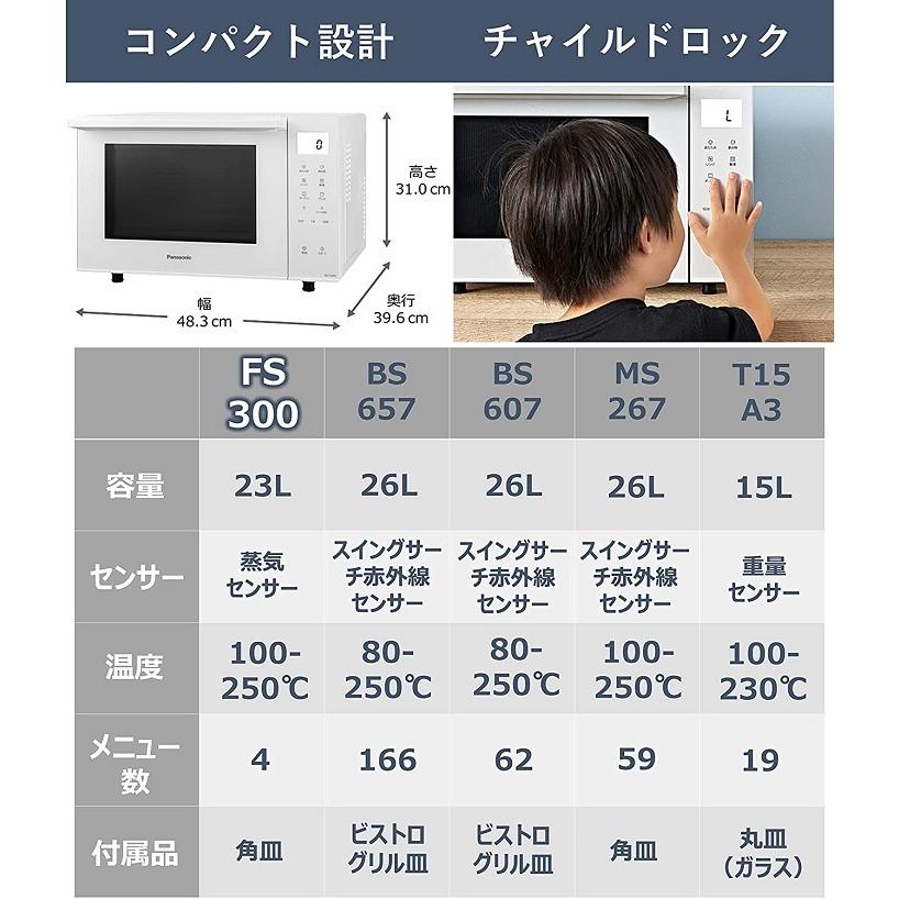 Panasonic（パナソニック） 電子レンジ オーブンレンジ 23L NE-FS300