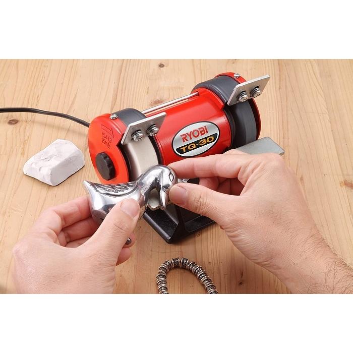【新品　未使用】RYOBI ミニ両眼 グラインダ　TG-30 リョービ（RYOBI） 京セラパワー（リョービ）ミニ卓上グラインダ TG-30