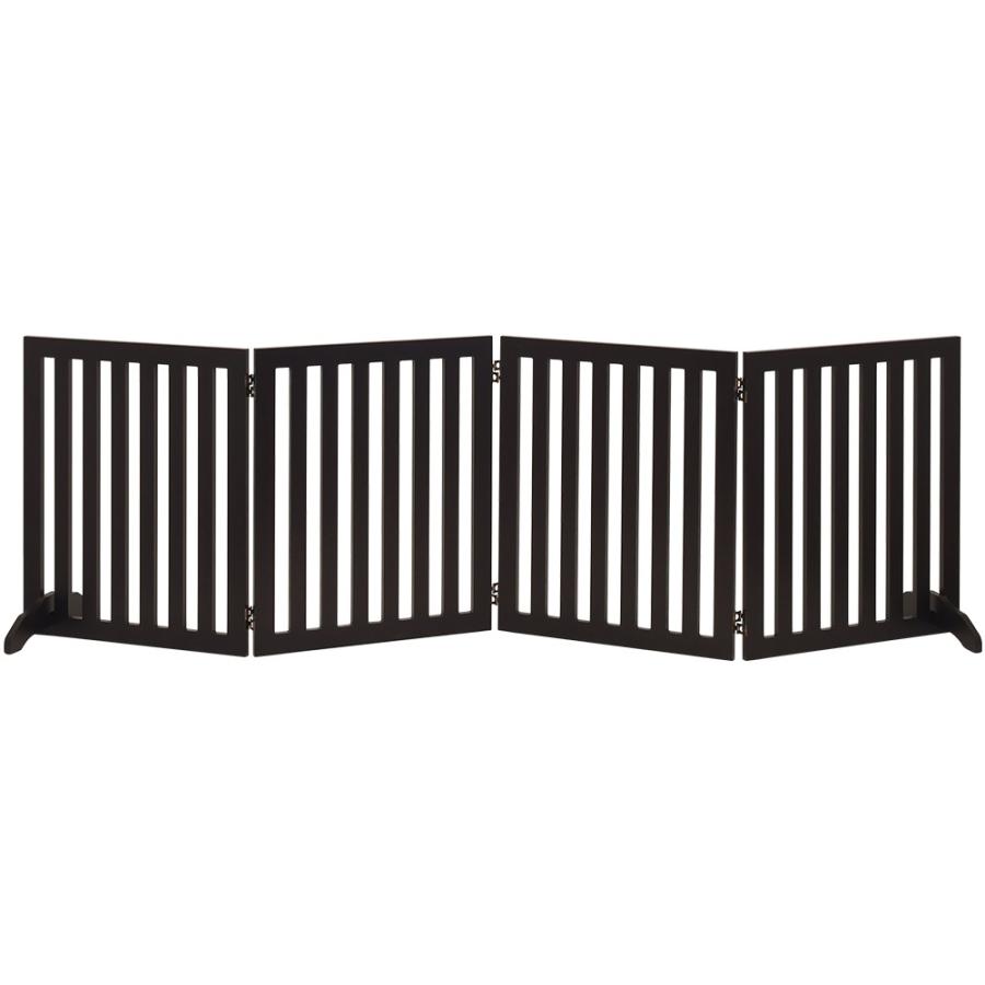 ペットゲート 置くだけ ペットフェンス 木製 室内 折りたたみ 犬 置き