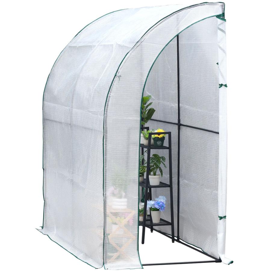 ビニールハウス 温室 家庭用 温室ハウス 観葉植物 パイプ ビニール温室 おしゃれ DIY ビニール ガーデンハウス 簡易 ベランダ PBO-WA01