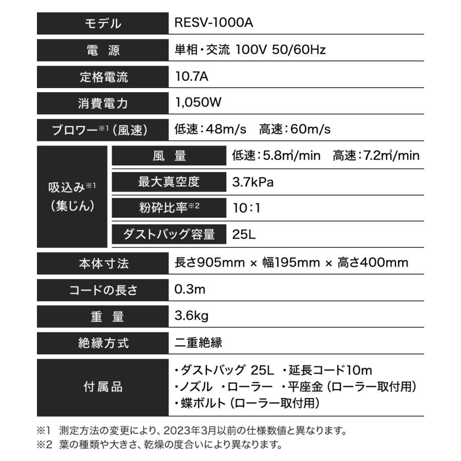リョービ 京セラ RESV-1000A RYOBI ブロワー ブロワ 送風機 家庭用 小型 ハンディブロワー バキューム 【ハヤテ】 集塵機