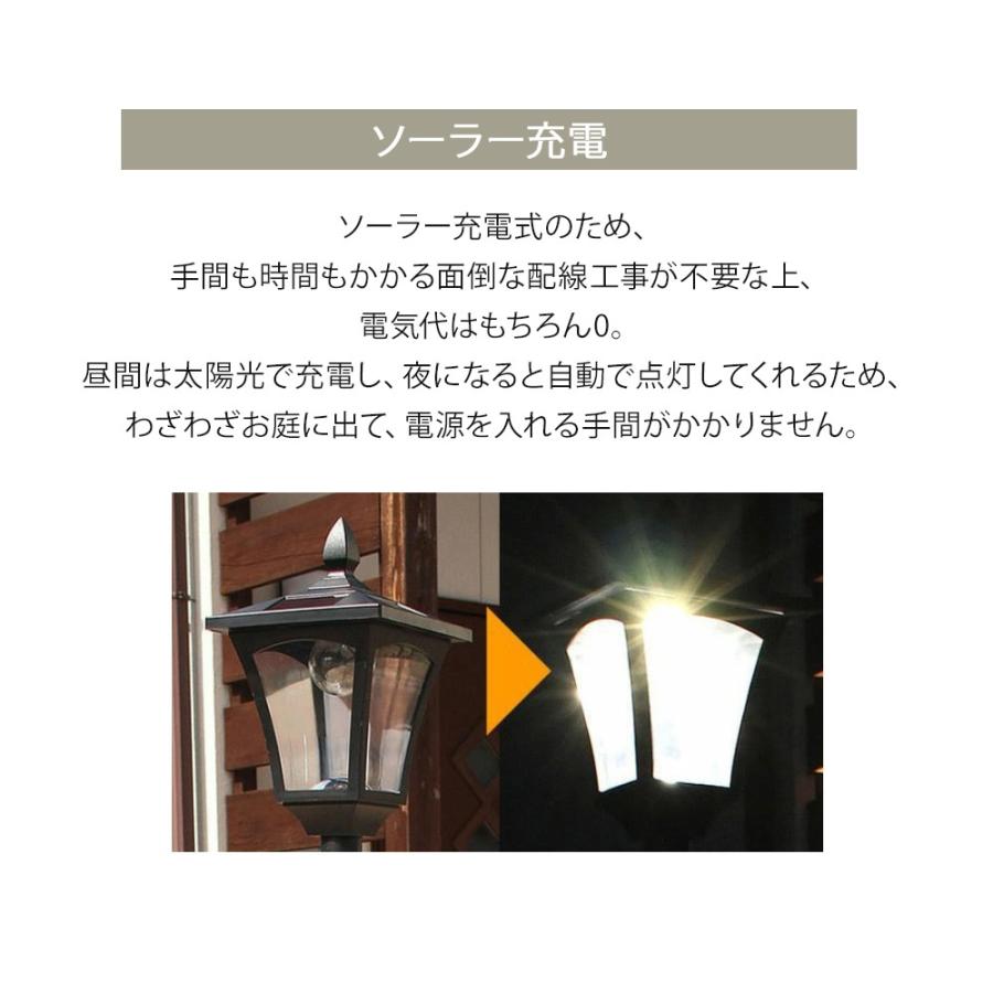 植木鉢付きソーラー街灯 2灯タイプ z2zed1b 鉢付きソーラー街灯 2灯 スタンド式 ガーデンライト【別送品