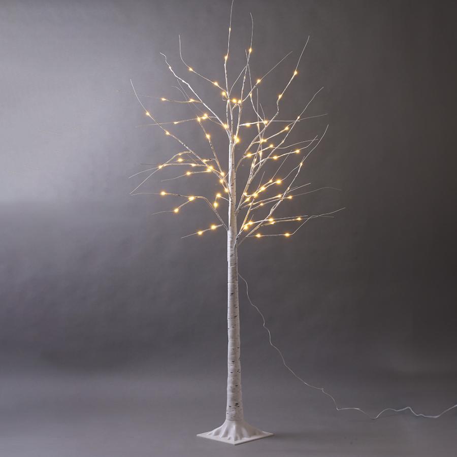 ブランチツリー クリスマスツリー 白樺 150cm 北欧 USB ホワイト