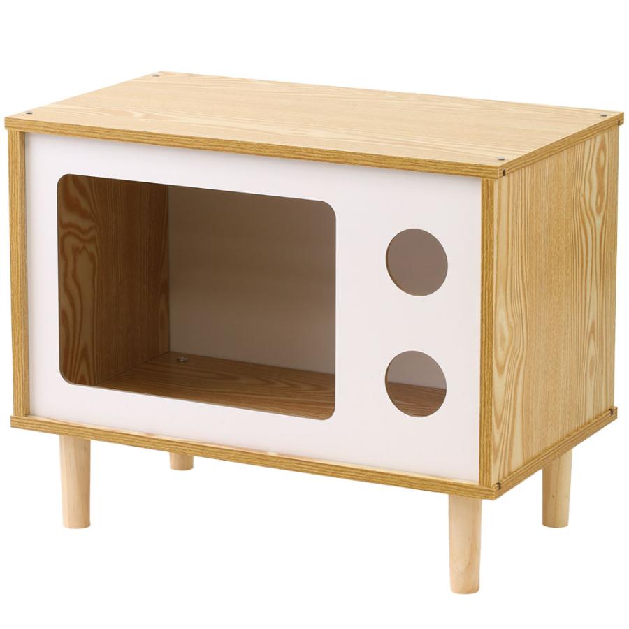 キャットハウス 木製 猫ハウス テレビ型 夏 冬 猫 ハウス