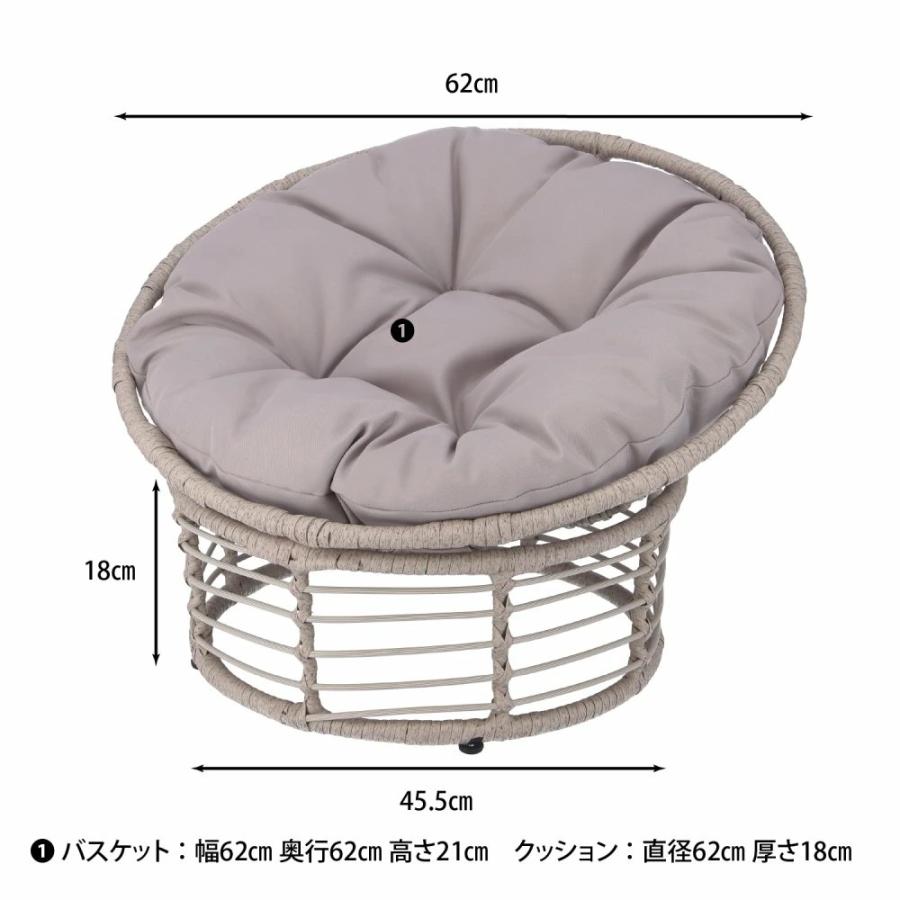 猫 ベッド ラタン ペットベッド ハンギングチェア ドーム型 猫