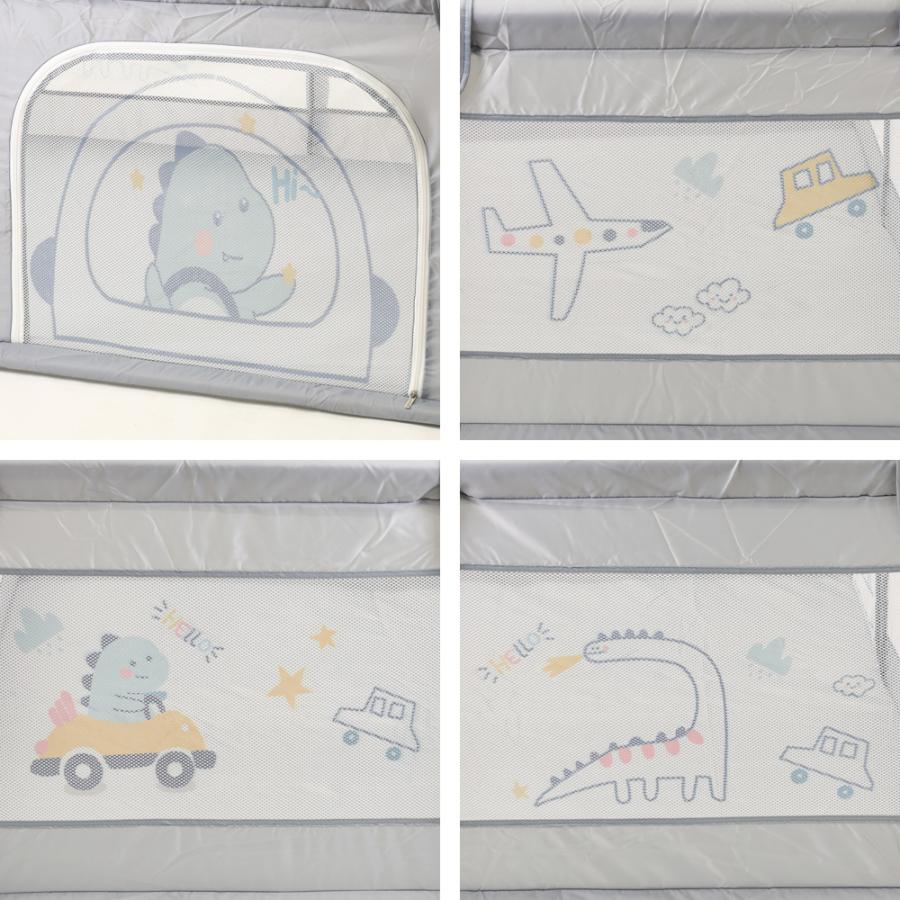 ベビーサークル 大型 約180×150cm メッシュ 大きい ハイタイプ