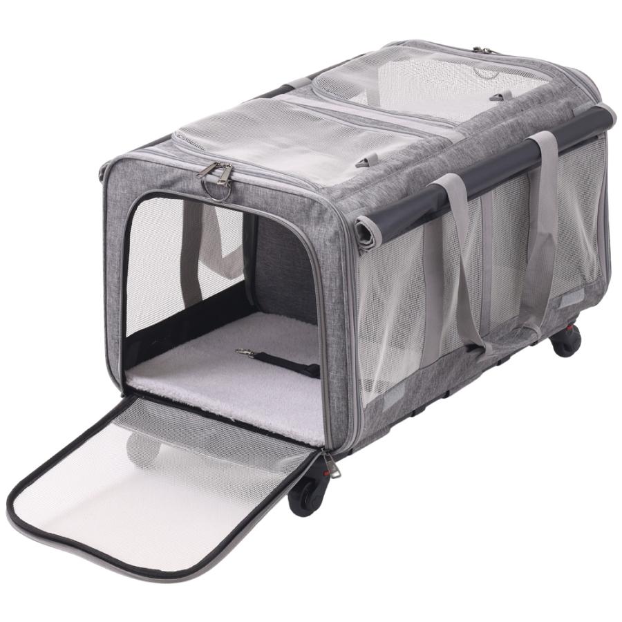 ペットキャリー カート キャスター付き 多頭 2匹 キャリーバッグ