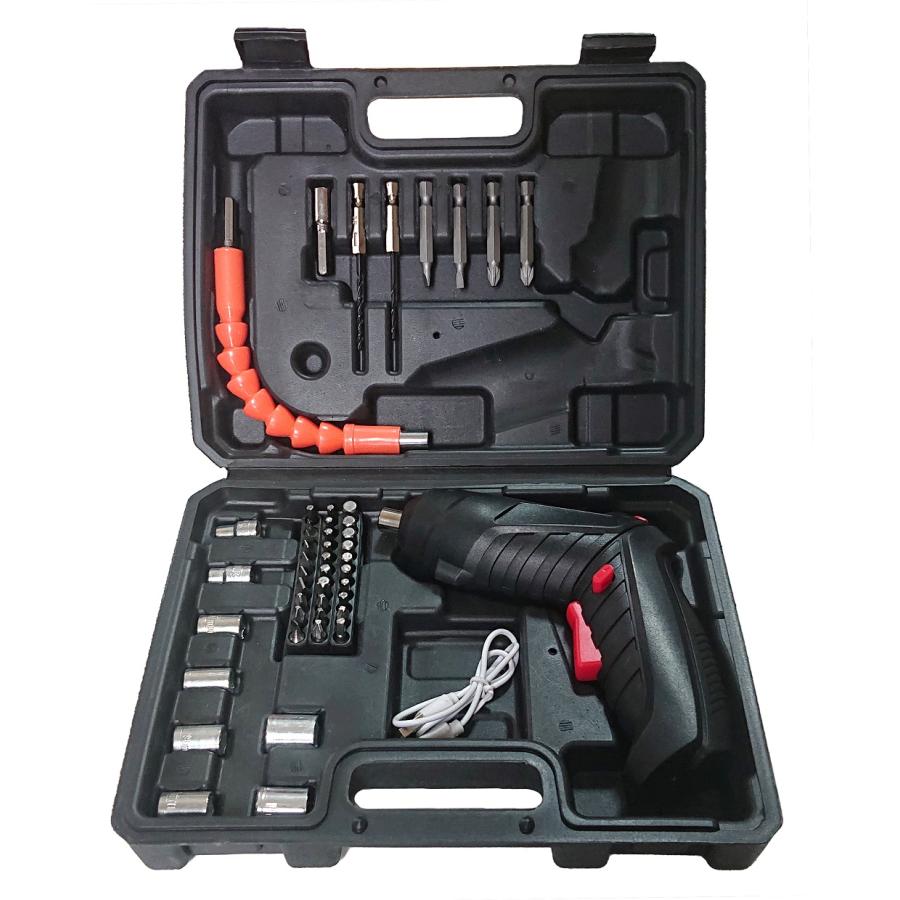 電動ドライバー 小型 充電式 電動ドライバーセット 46pcs 本体 コードレス ドライバーセット LEDライト付き 軽量 工具セット USB充電 : at-142513 : attention - 通販 - Yahoo!ショッピング 電動ドライバー 小型 充電式 電動ドライバーセット 46pcs 本体 コードレス ドライバーセット LEDライト付き 軽量 工具セット USB充電 : at-142513 : attention - 通販 - Yahoo!ショッピング