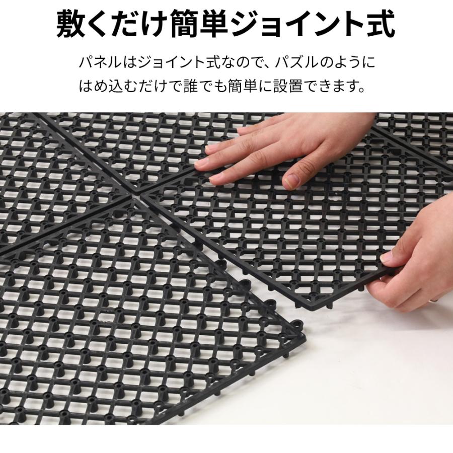 人工芝 水はけ 下敷き 水はけマット 50cm×50cm 10枚〜80枚 人工芝 水はけ 下敷き 水はけマット 50cm×50cm 10枚〜80枚