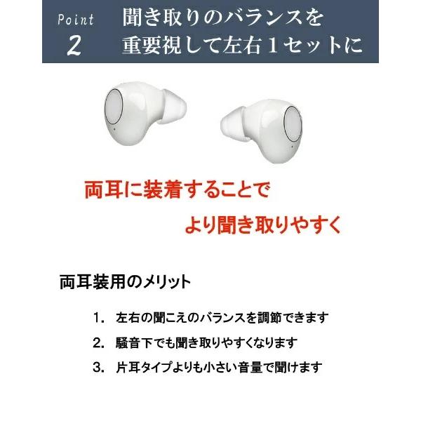 集音器 イヤホン型 高齢者 ワイヤレス 充電式 小型 両耳 片耳
