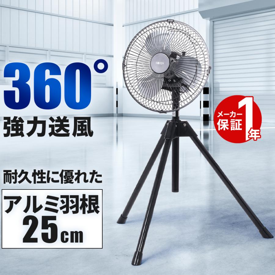 業務用扇風機 工場扇 アルミ羽根 大型扇風機 工業用扇風機 工場扇風機 扇風機 業務用 工場 送風機 工業扇 25cm 送風 換気 広電 CFF252TMA CFF252TMAA の商品画像