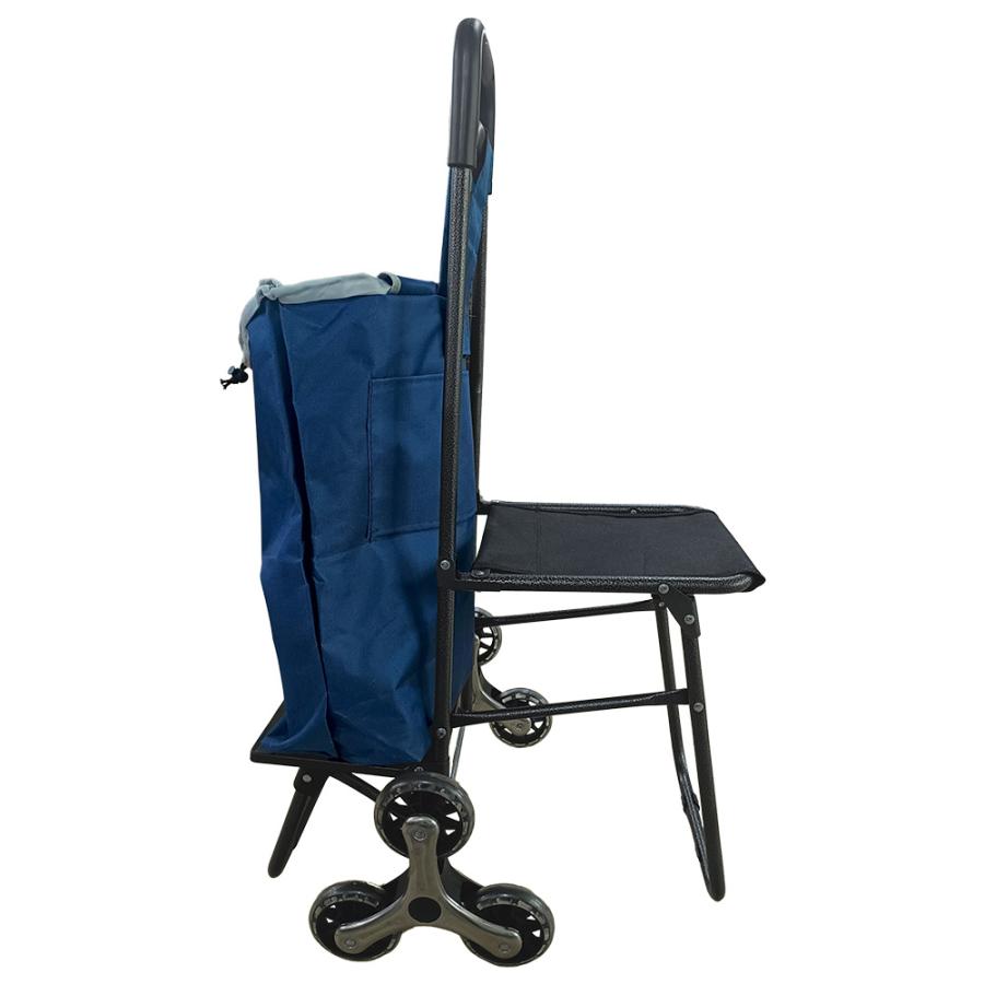 ショッピングカート 椅子付き キャリーカート 座れる 6輪