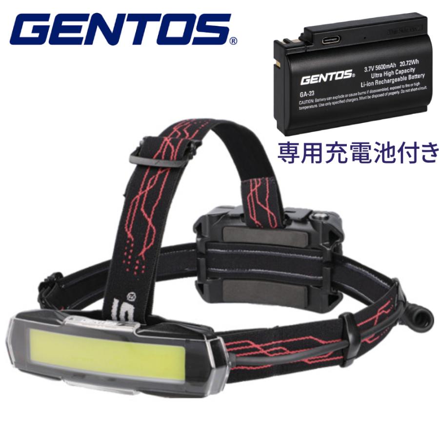 んん様 GENTOS（ジェントス） ヘッドライト 充電式 gentos led 防水 登山 釣り