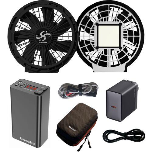 空冷服 ファン付きウェア 空調ウェア cross-fan ペルチェ付き空調