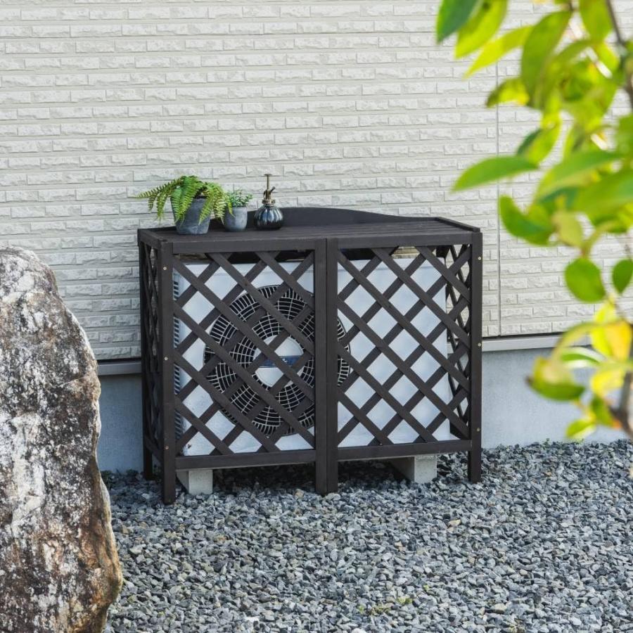 室外機カバー 木製 おしゃれ 大型 室外機 カバー 日よけ 日よけカバー
