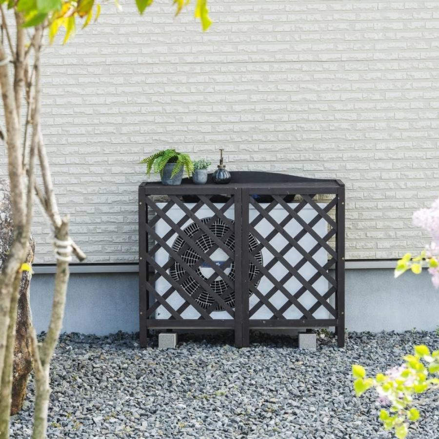 室外機カバー 大型 木製 おしゃれ 室外機 カバー 日よけ 日よけカバー