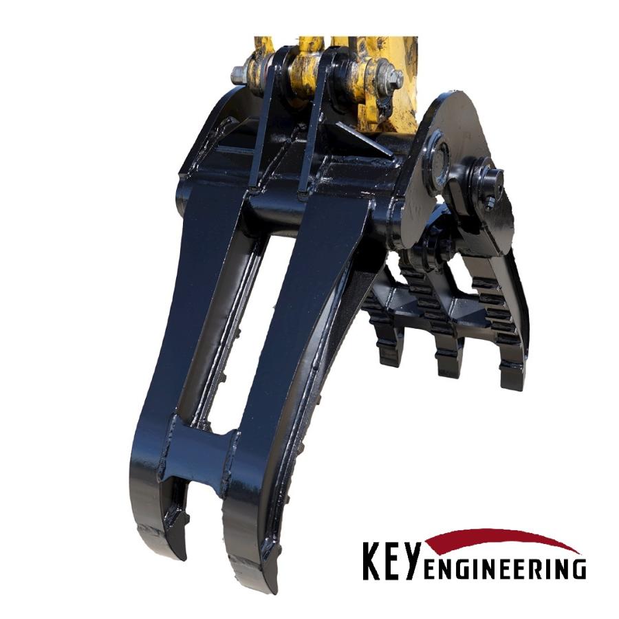 最新型 2点止式 機械式フォーク「型式KF-50X4」4〜5.5tショベルクラス 