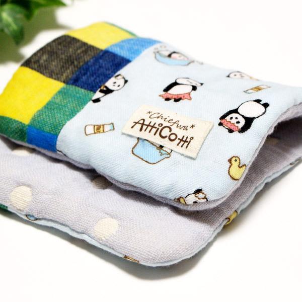1801円以上送料無料】 パッチワーク ガーゼハンカチ お風呂 パンダ 