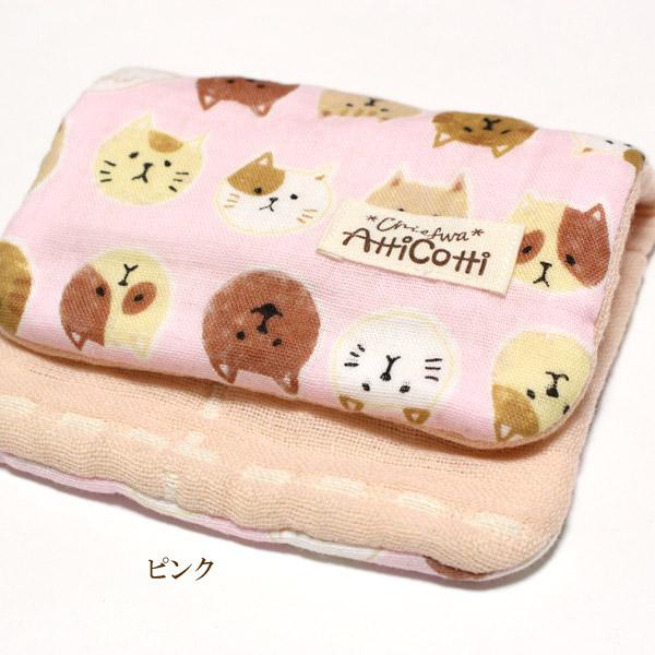 ねこまん様　４重ガーゼハンカチ20×20cm ねこまん様 4重ガーゼハンカチ20×20cm