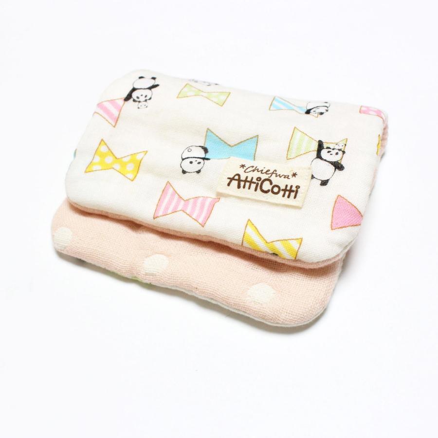 fuwara＊ぱんだはんかち2枚set❤︎限定ドット ガーゼハンカチ 8重