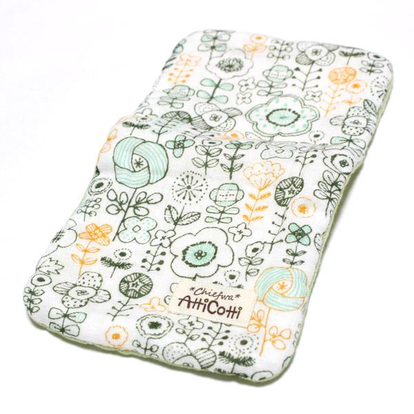 ガーゼハンカチ 8重ガーゼ イラスト フラワー 花柄 【1801円以上送料