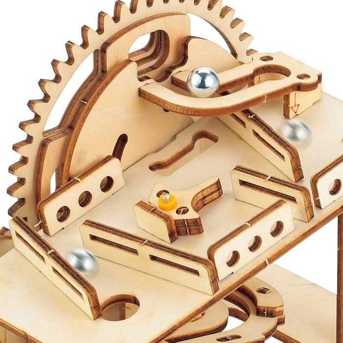 木製ピンボール式コースタークラフトキット/自分で組立！ピンボール式