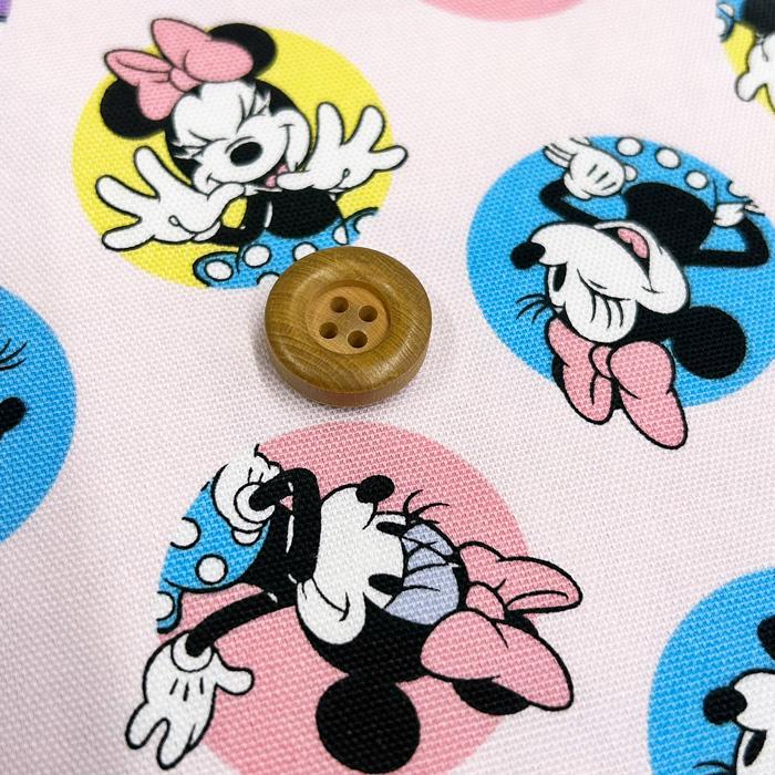 ○ディズニーキャラクターオックス生地/ミッキー&ミニーマウス柄 ○ディズニーキャラクターオックス生地/ミッキー&ミニーマウス柄