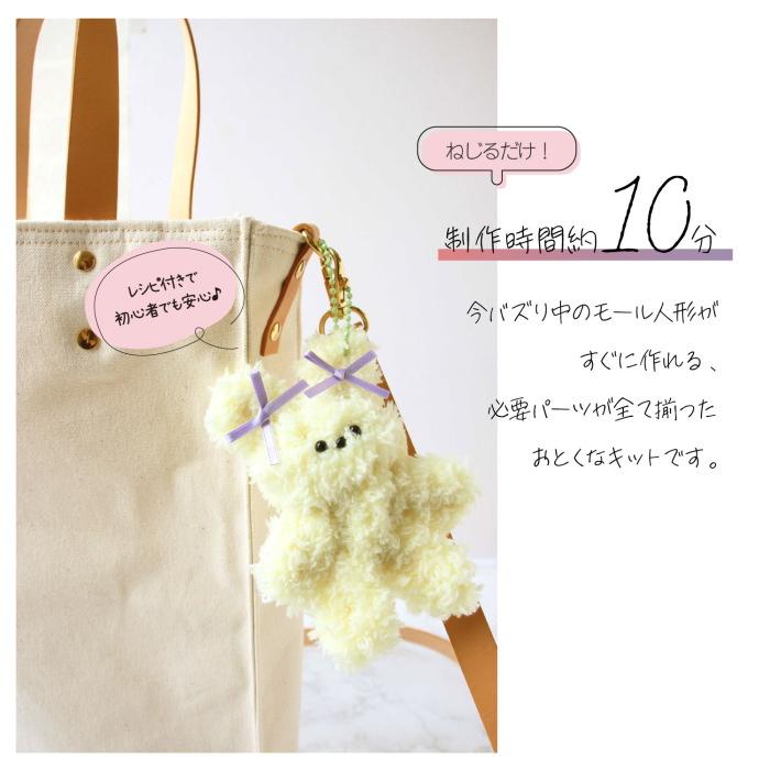 モルドールキット ベーシックタイプ/ふわふわモールで作るドールの材料がセットになっています/モールのぬいぐるみ/韓国雑貨/メール便対応 |  | 01