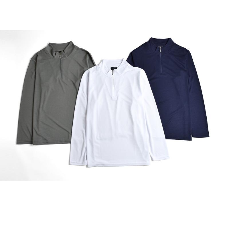 DRYストレッチハーフジップカットソー ゴルフ ゴルフシャツ
