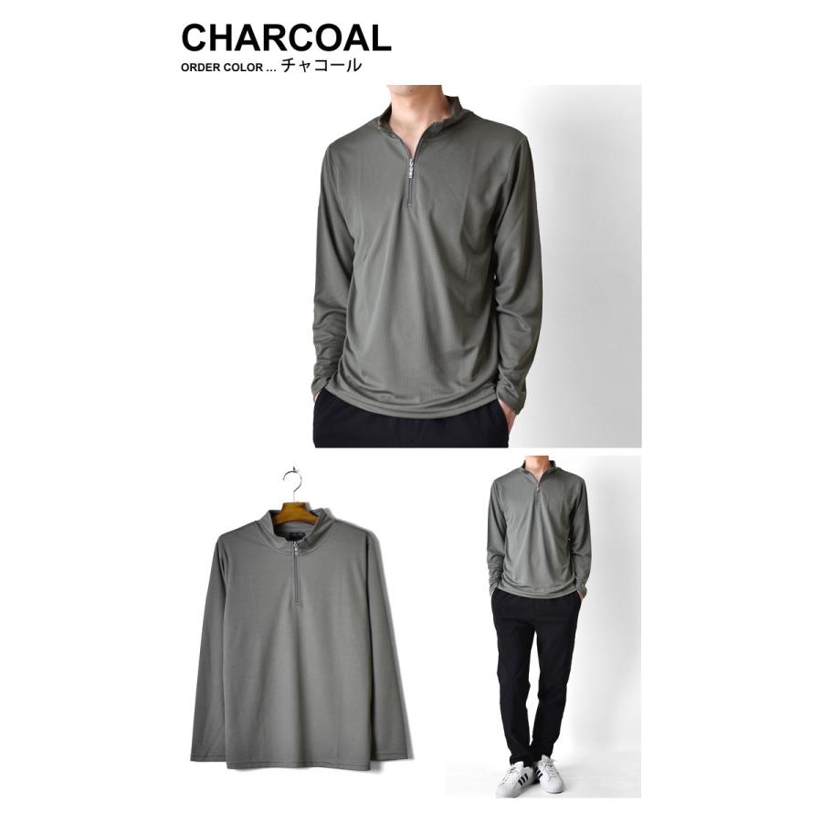 美品【BRIEFING】吸汗速乾 ドライ ゴルフウェア 24SS ネイビー L DRYストレッチハーフジップカットソー ゴルフ ゴルフシャツ