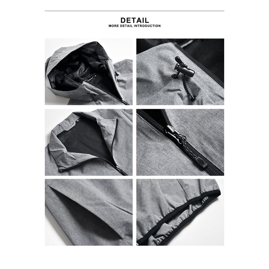 マウンテンパーカー メンズ 耐水圧10000mm 裏メッシュ 防風 撥水