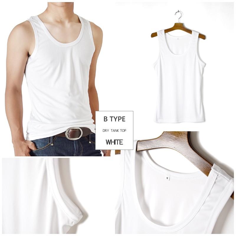 タンクトップ DRY ストレッチ 接触冷感 ノースリーブ Tシャツ カットソー メンズ アンダーウェア 下着 送料無料 父の日 通販M《M1》 | ブランド登録なし | 20