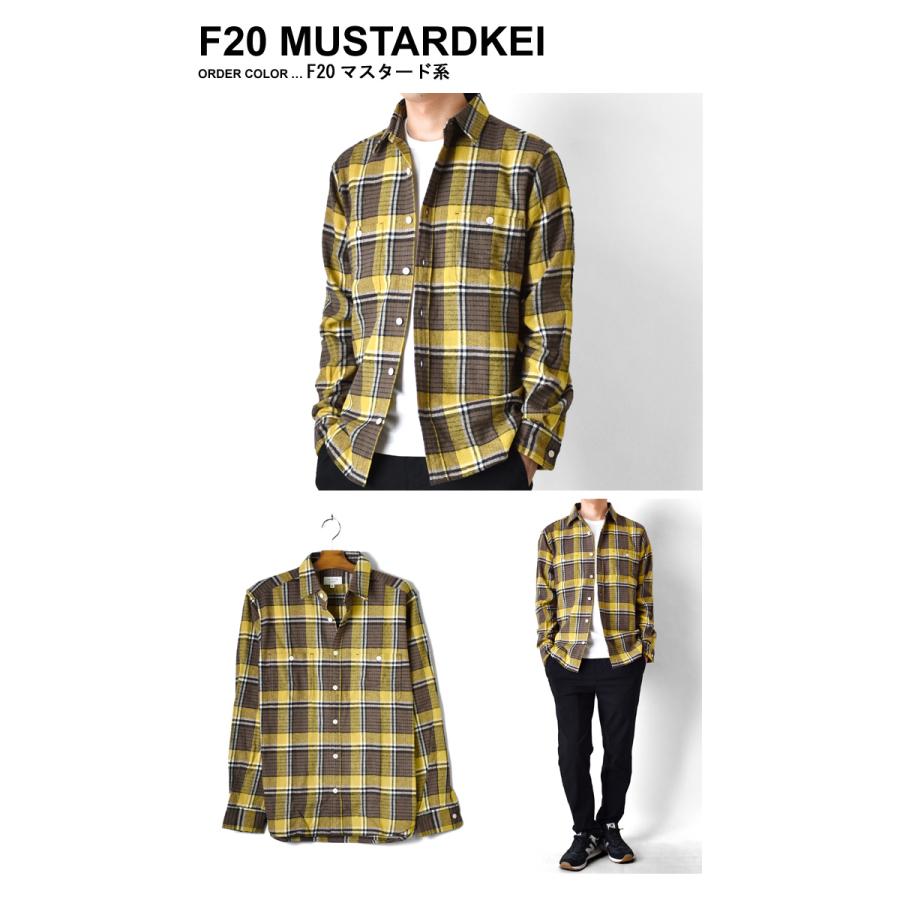 ネルシャツ チェックシャツ 長袖シャツ メンズファッション トップス